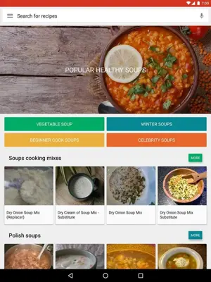 Soup Recipes android App screenshot 3